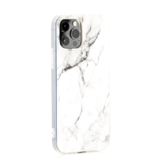 iPhone 12 pro marmor silikoonist valge 3