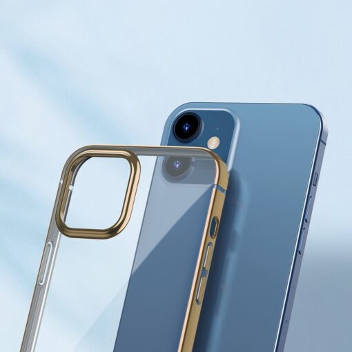 iPhone 12 mini silikoonist umbris laikivate servadega Baseus Shining Case silikoonist kuldne ARAPIPH54N MD0V 1
