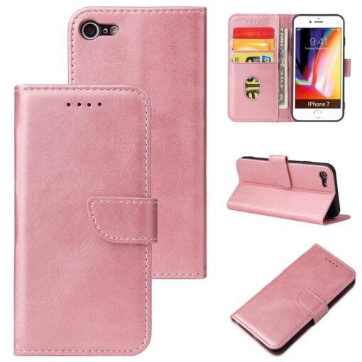 iPhone SE 2020 iPhone 8 iPhone 7 magnetiga raamatkaaned roosa 5