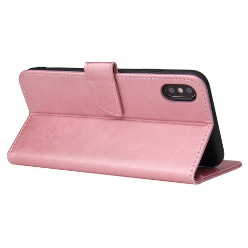 iPhone XS iPhone X magnetiga raamatkaaned roosa 4