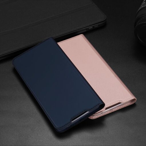 Samsung A52 kunstnahast kaaned kaarditaskuga DUX DUCIS Skin Pro roosa 9