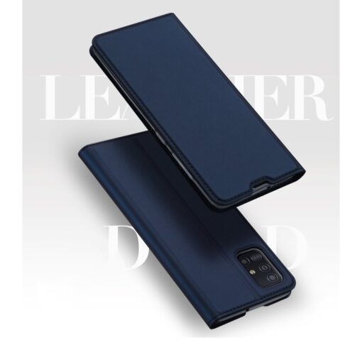 Samsung A71 kunstnahast kaaned kaarditaskuga DUX DUCIS Skin Pro roosa 5