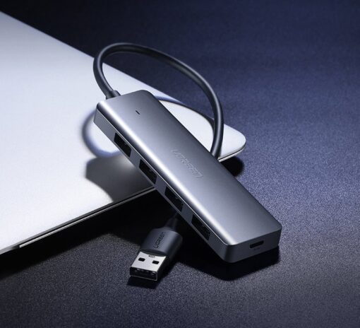 Ugreen USB C Hub jagaja 4x 3.2 USB power port CM219 70336 4