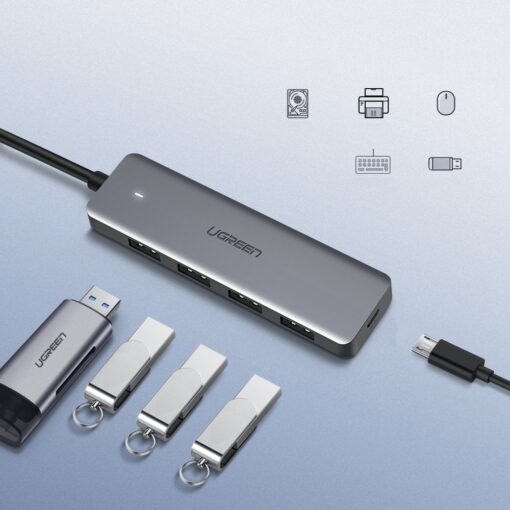 Ugreen USB C Hub jagaja 4x 3.2 USB power port CM219 70336 5
