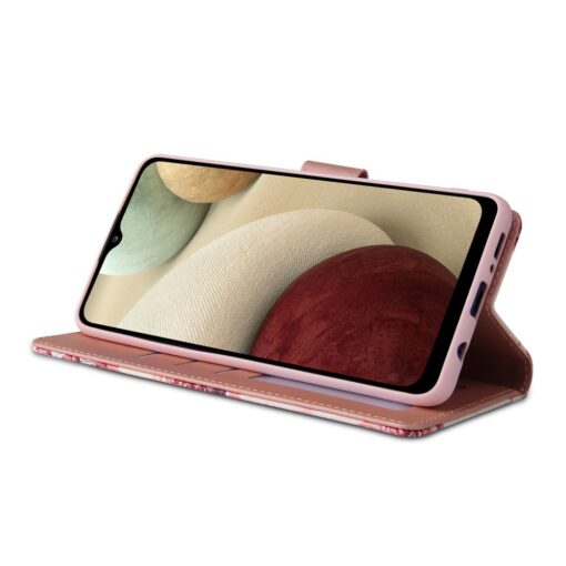 Samsung A52 kaaned kaarditaskuga roosa marble 5