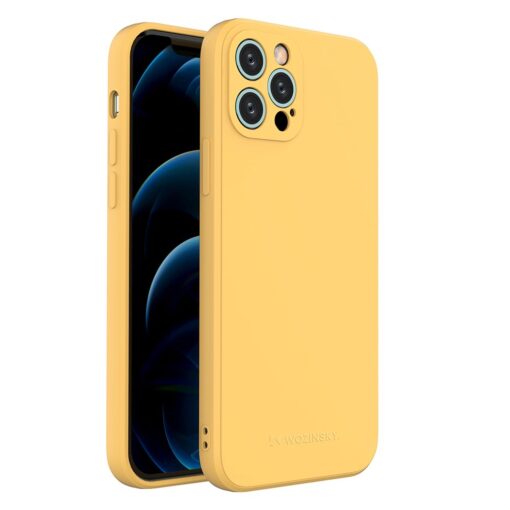 iPhone 12 Pro pehmest silikoonist umbris kollane