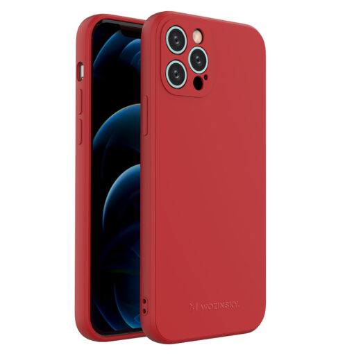 iPhone 12 Pro pehmest silikoonist umbris punane