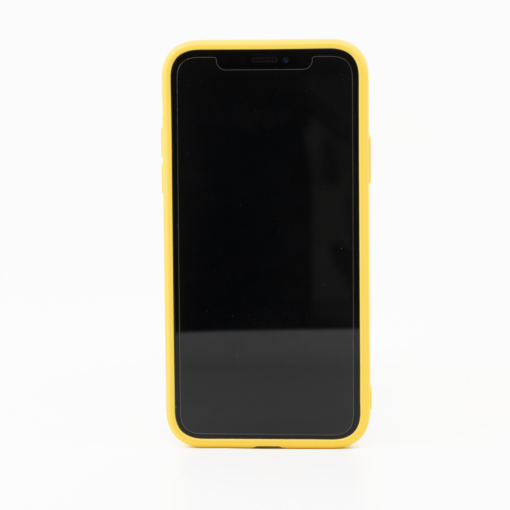 kollane silikoonist umbris iPhone XS iPhone X eest