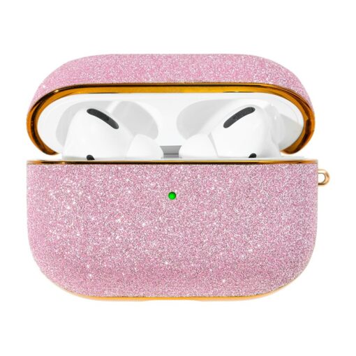 Apple AirPods Pro umbris Kingxbar shiny glitter roosa