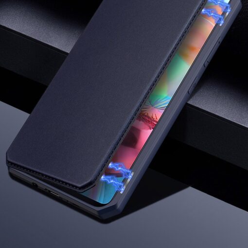 Samsung A71 kunstnahast kaaned kaarditaskuga DUX DUCIS Skin Pro must 13