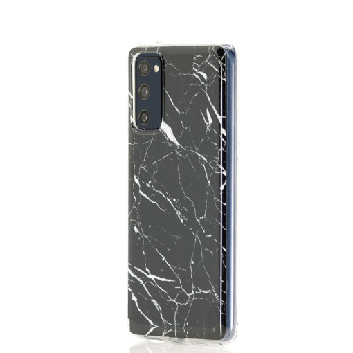 Samsung S20 FE silikoonist umbris marmor must 3