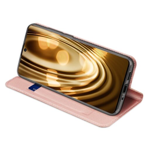 Samsung S20 Plus kunstnahast kaaned DUX DUCIS Skin Pro Bookcase kuldne 15