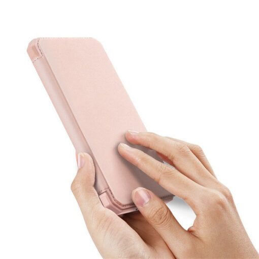 Samsung S20 kunstnahast kaaned kaarditaskuga DUX DUCIS Skin Pro must 1