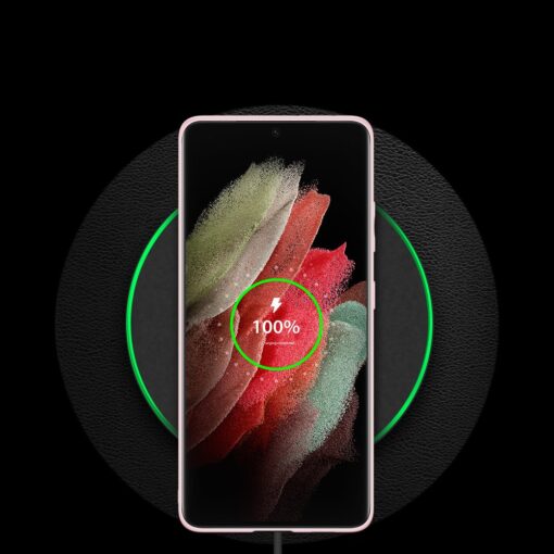 Samsung S21 Ultra umbris Dux Ducis Yolo elegant kunstnahast ja silikoonist servadega roosa 11