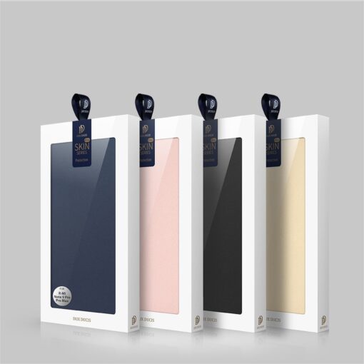 Xiaomi Redmi Note 9 Pro kunstnahast kaaned DUX DUCIS Skin Pro Bookcase must 23
