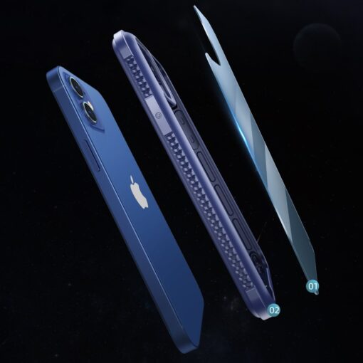 iPhone 12 Pro Max Joyroom Frigate umbris plastikust taguse ja silikoonist raamiga must 4
