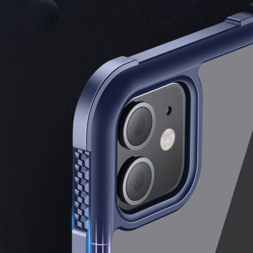 iPhone 12 Pro Max Joyroom Frigate umbris plastikust taguse ja silikoonist raamiga must 5