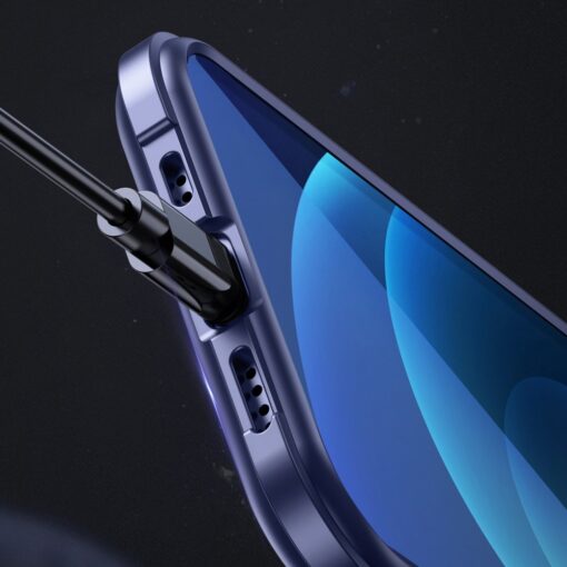 iPhone 12 Pro Max Joyroom Frigate umbris plastikust taguse ja silikoonist raamiga must 8