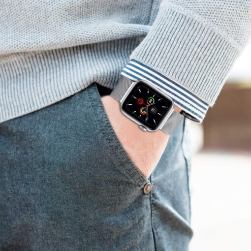 Kellarihm Milaneseband Apple Watch SE654 3840mm Silver 4