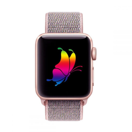 Kellarihm Nylon Apple Watch SE654 3840mm Pink Sand 1