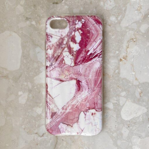 Samsung A02s umbris silikoonist marmori imitatsiooniga roosa 8