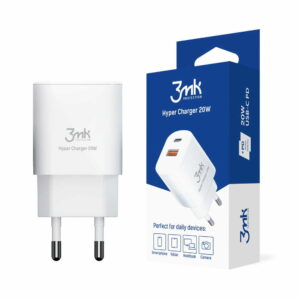USB-C USB seinalaadija adapter 3mk Hyper Charger 20W 20W 3A PD3.0 QC3.0