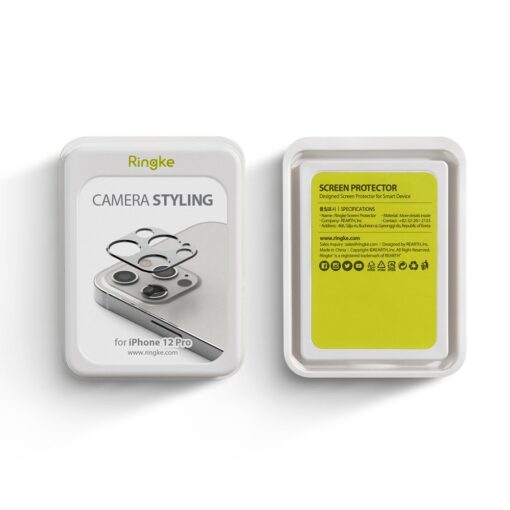 iPhone 12 Pro Max kaamera kaitse Ringke must 4