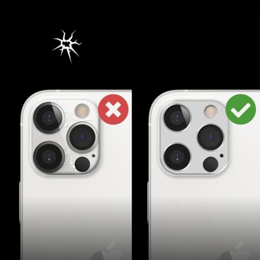 iPhone 12 Pro Max kaamera kaitse Ringke must 6