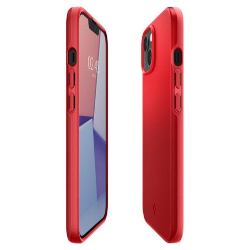 iPhone 13 MINI umbris Spigen Thin Fit silikoonist punane 5