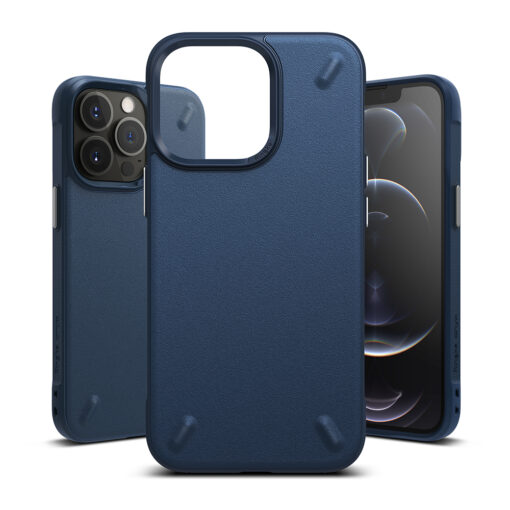 iPhone 13 PRO MAX korpus Ringke Onyx tugev silikoonist raamiga ja plastikust tagusega sinine 1