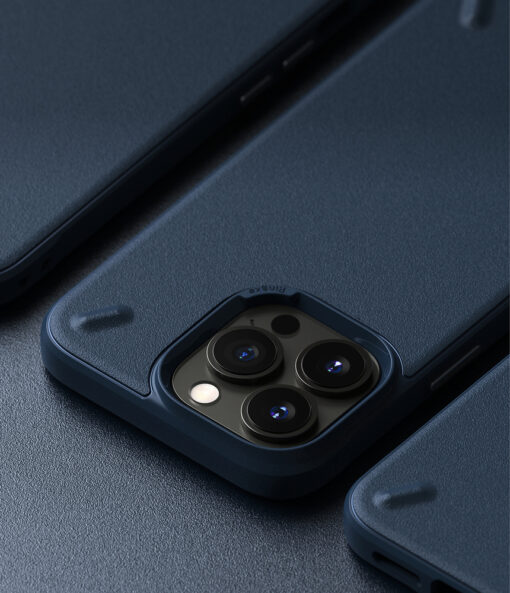 iPhone 13 PRO MAX korpus Ringke Onyx tugev silikoonist raamiga ja plastikust tagusega sinine 3