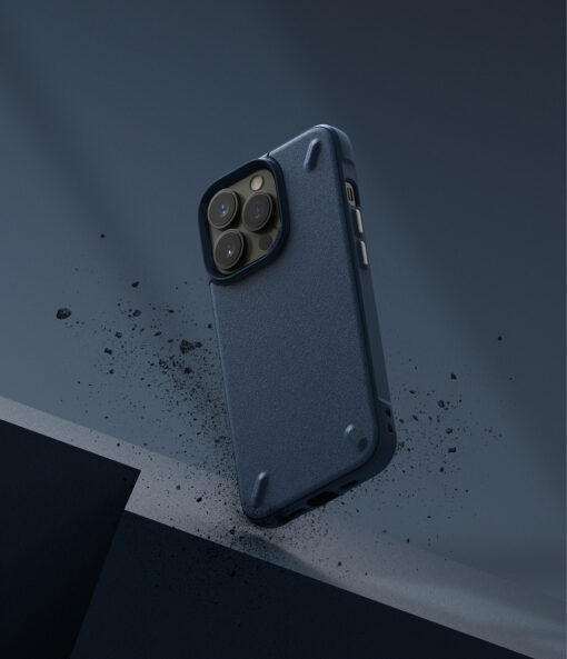 iPhone 13 PRO MAX korpus Ringke Onyx tugev silikoonist raamiga ja plastikust tagusega sinine 5
