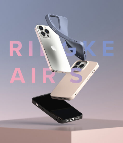 iPhone 13 PRO MAX umbris Ringke Air S Ultra Thin umbris silikoonist roosa 10