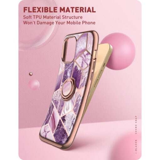 iPhone 13 PRO MAX umbris Supcase IBLSN Cosmo Snap Marble lilla 5