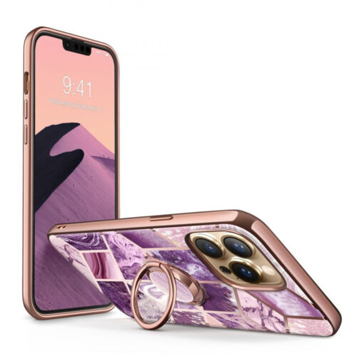 iPhone 13 PRO MAX umbris Supcase IBLSN Cosmo Snap Marble lilla