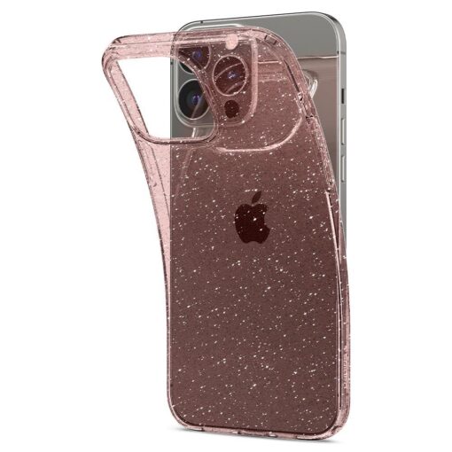 iPhone 13 PRO umbris Spigen Liquid Crystal silikoonist roosa sadelev 5
