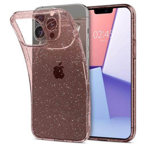 iPhone 13 PRO umbris Spigen Liquid Crystal silikoonist roosa sadelev