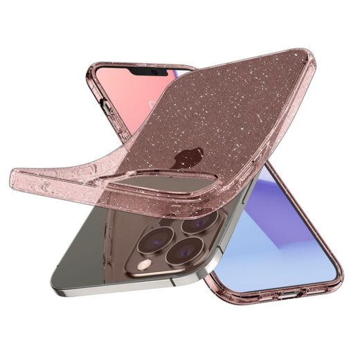 iPhone 13 PRO umbris Spigen Liquid Crystal silikoonist roosa sadelev 6