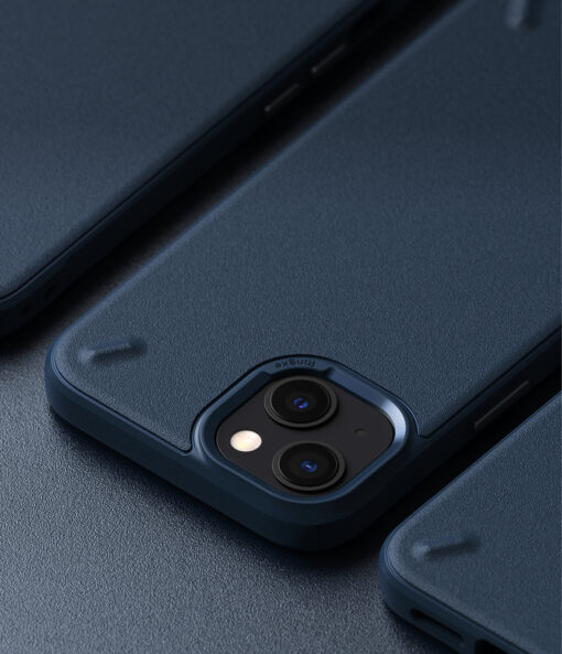 iPhone 13 korpus Ringke Onyx tugev silikoonist raamiga ja plastikust tagusega sinine 2