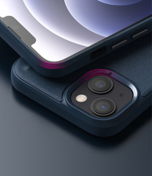 iPhone 13 korpus Ringke Onyx tugev silikoonist raamiga ja plastikust tagusega sinine 3