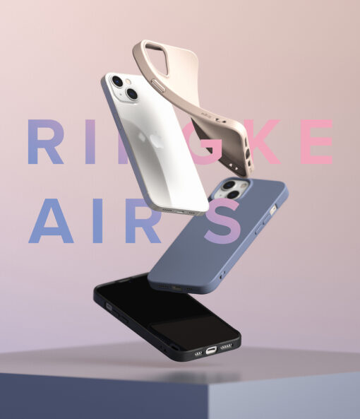 iPhone 13 umbris Ringke Air S Ultra Thin umbris silikoonist must 10