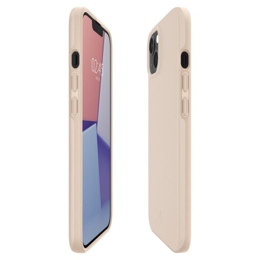 iPhone 13 umbris Spigen Thin Fit silikoonist Sand Beige 6