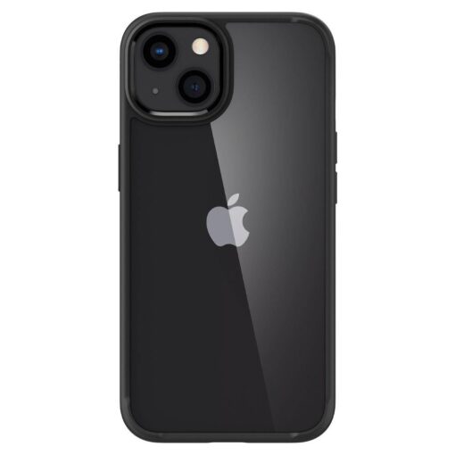 iPhone 13 umbris Spigen Ultra Hybrid plastiku taguse ja musta matt raamiga 1