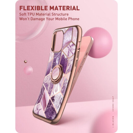 iPhone 13 umbris Supcase IBLSN Cosmo Snap Marble lilla 5