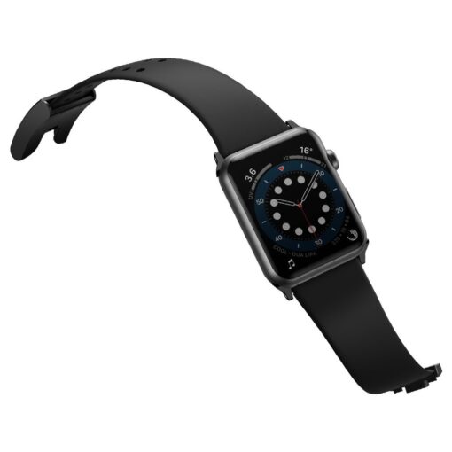Apple Watch rihm Baseus Slip Thru silikoonist 38 40 41 kellale must 2
