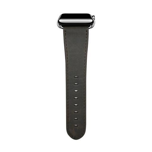 Apple Watch rihm nahast iCarer Leather CH 38 40 41 kellale pruun 1