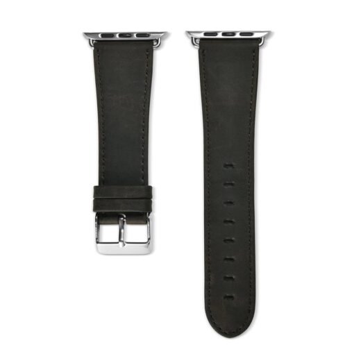 Apple Watch rihm nahast iCarer Leather CH 38 40 41 kellale pruun