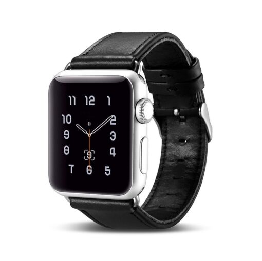 Apple Watch rihm nahast iCarer Leather Vintage 38 40 41 kellale must 2