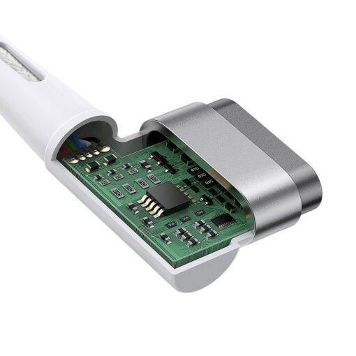 MacBook laadija juhe Baseus Zinc USB C 60W 2m L kujuline valge 4