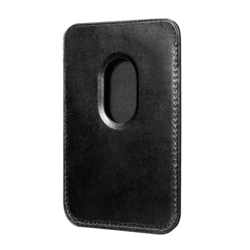 MagSafe iPhone kaarditasku nahast iCarer Leather must 2